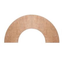 Table Serpentine en bois 