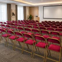 Chaise pliante PRO - Velours Rouge (Pour Intérieur exclusivement)