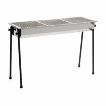Barbecue à Charbon en Inox 105 cm x 35 cm