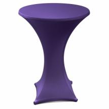 Pack Table Mange-Debout Ø 60 cm + Housse extensible Violette 