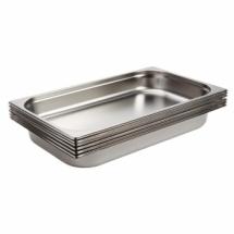 Bac Gastronorme INOX GN 1/1 : 9 litres - Hauteur 6,5 cm