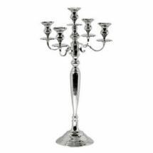 Chandelier Argent 5 branches  - 80 cm (Grand)