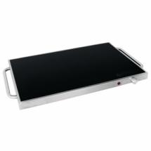 Plateau chauffant en Inox et Verre - 230W