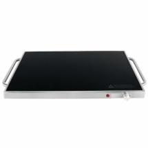 Plateau chauffant en Inox et Verre - 230W