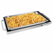 Plateau chauffant en Inox et Verre - 230W