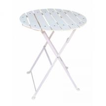 Guéridon Latté Square Ø.60 cm - Blanc  (Hauteur 72 cm)
