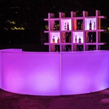 Bar arrondi lumineux sans fil