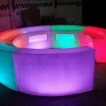 Bar arrondi lumineux sans fil