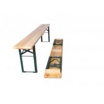 Banc Brasserie en pin massif   220 x 25 cm - 4 invités 
