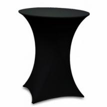 Housse extensible noire pour table mange-debout Ø 84 cm