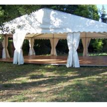Châpiteau 90 m2 + Parquet (9m x 10m) - Montage + Démontage Inclus.