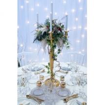 Chandelier Or - 5 branches - 80 cm