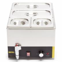 Bain-marie avec robinet + bacs fournis - 1300W