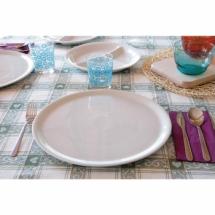 Assiette plate en porcelaine Blanche - Diamètre 33 cm 