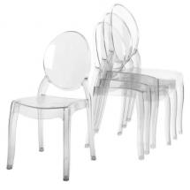 Chaise Médaillon Transparente