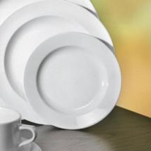 Assiette plate Éco en porcelaine Ø 16 cm (à pain ou à dessert)