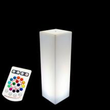 Colonne lumineuse LED Carrée 115 cm sans fil