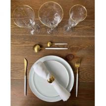 Table de réception rectangulaire Vintage en Bois :  213 cm x 102 cm (8 à 10 invités)