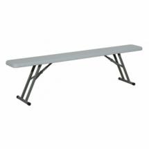Banc pliant en plastique - 174 x 23 cm - 3 invités 