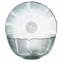 Saladier fleurs en verre 27 cm
