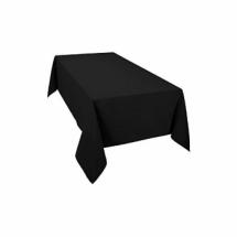 Nappe rectangulaire noire Unie  - 175 cm x 300 cm - Polyester