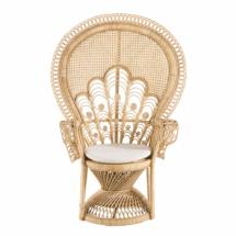 Fauteuil Emmanuelle en Rotin verni 