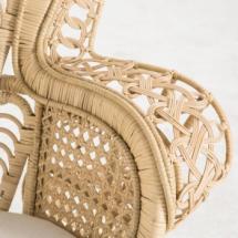 Fauteuil Emmanuelle en Rotin verni 