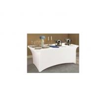 Housse Blanche pour Table Buffet 1,83m x 0,76m x 0,95m